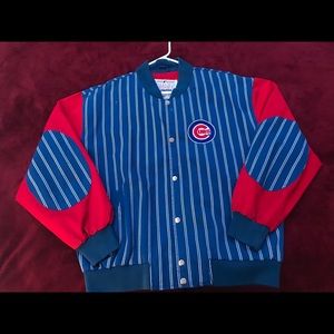 Vintage 1990s starter Chicago Cubs pinstripe coat